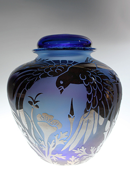 Dove with California Poppies by Nancy Arthur-McGehee