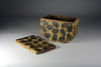 Falling Leaves Rocker Vessel by Ann Bates